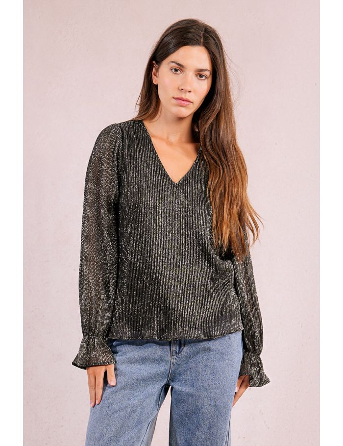 Blouse en Lurex