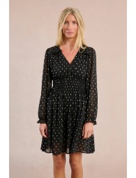 Robe courte à pois