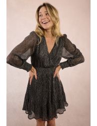 Robe courte en Lurex