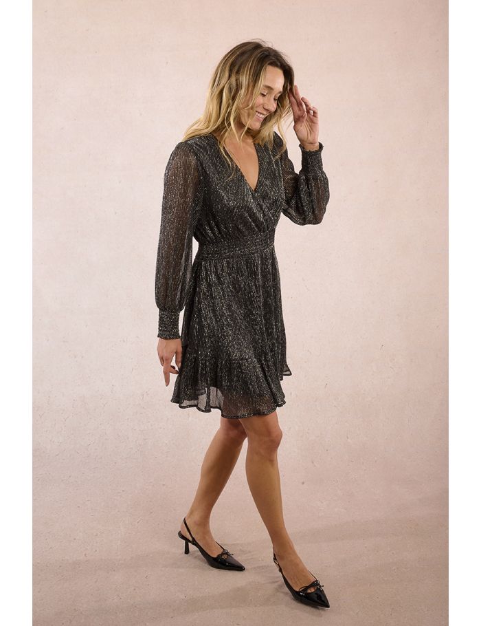 Robe courte en Lurex