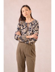 Blusa  de manga larga con estampado