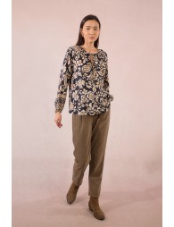 Blusa  de manga larga con estampado