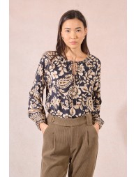 Blusa  de manga larga con estampado
