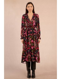 Long dress with bohemian print