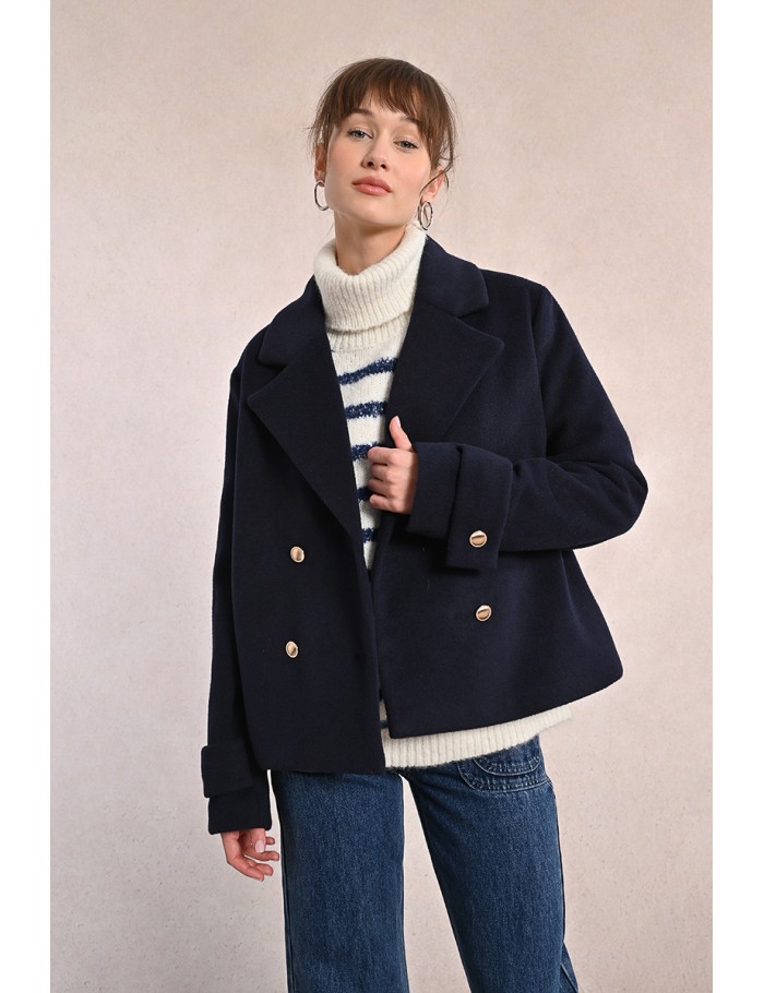 Manteau paletot à double boutonnage
