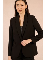 Blazer droit, col tailleur