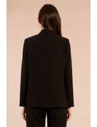 Blazer droit, col tailleur