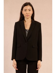 Blazer droit, col tailleur