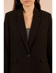 Blazer droit, col tailleur
