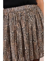 Printed voile mini skirt