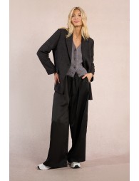 Blazer droit à carreaux