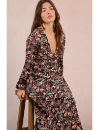 Robe longue imprimé fleuri