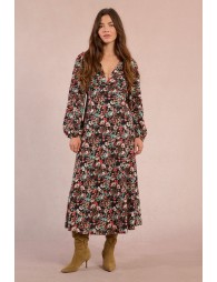Robe longue imprimé fleuri