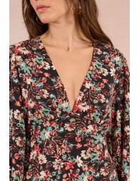 Robe longue imprimé fleuri