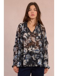 Blusa  de manga larga estampado floral