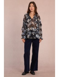 Blusa  de manga larga estampado floral