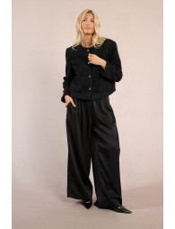 Veste courte texturée, fils métallisés