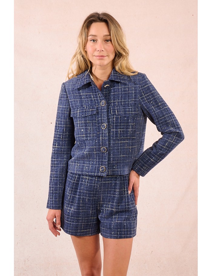 Veste courte en tweed
