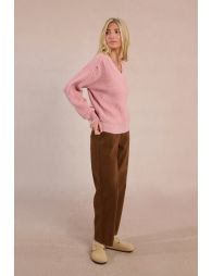 V-neck sweater with sequins