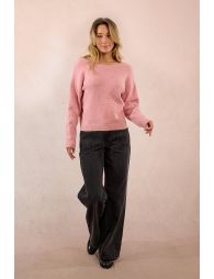 Halter sweater with sequins