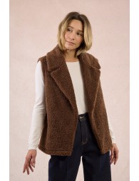 Gilet sans manches, imitation mouton