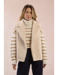 Gilet sans manches, imitation mouton