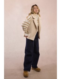 Gilet sans manches, imitation mouton