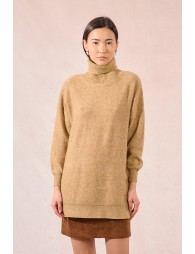 Pull oversize en maille et sequins