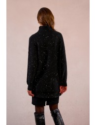 Pull oversize en maille et sequins