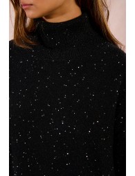 Pull oversize en maille et sequins