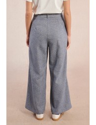 Pantalon large en lainage