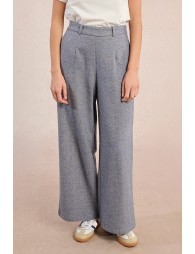 Pantalon large en lainage