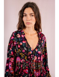Short dress, ethnic print