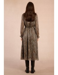 Robe portefeuille, imprimé animalier