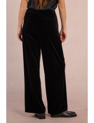 Pantalon large en velours