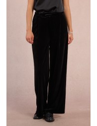 Pantalon large en velours