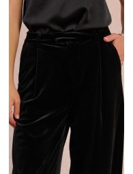 Pantalon large en velours