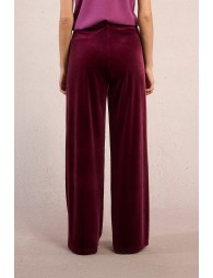 Pantalon large en velours