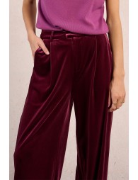 Pantalon large en velours