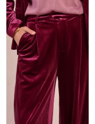 Pantalon large en velours