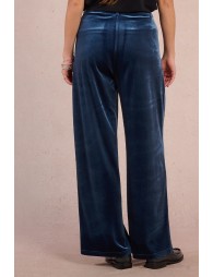 Pantalon large en velours