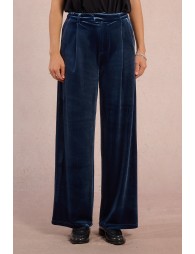 Pantalon large en velours