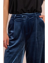 Pantalon large en velours