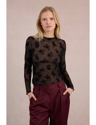 Top en dentelle, transparent