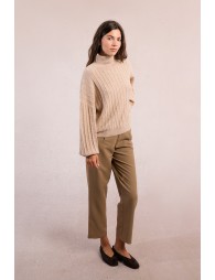 Sequined knit sweater