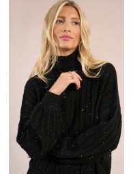 Sequined knit sweater