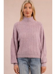 Sequined knit sweater