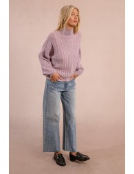 Sequined knit sweater
