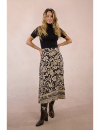 Long skirt, bohemian print