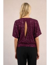 Top en sequins